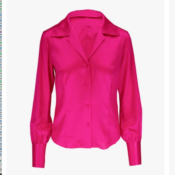 Frame The Femme Shirt Magenta - Picture 1 of 7